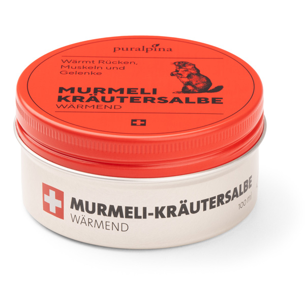 Puralpina Murmeli Kraeutersalbe waermend 100ml Swiss Made Shop