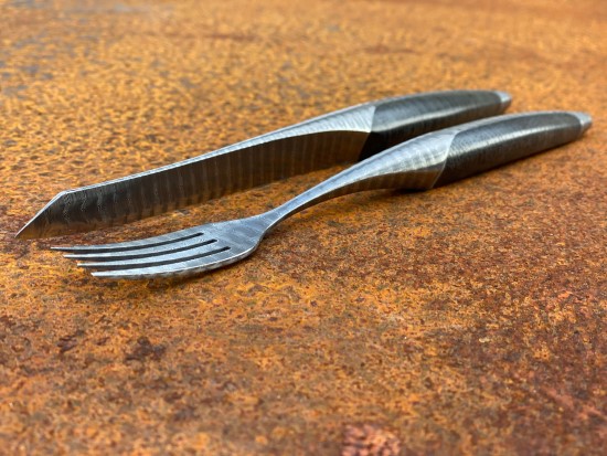 Sknife Steak Knife Ash Damak Swiss Knife Swiss Made