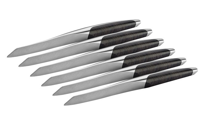 sknife Steak Knife Ash Set of 6 Swiss Knife Swiss Made Shop